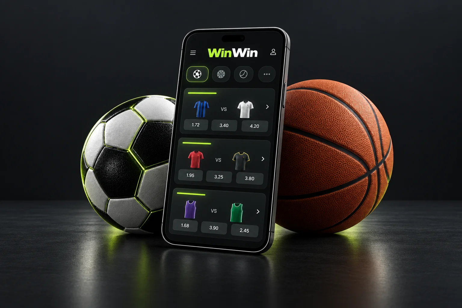 اختر الحدث وراجع القسيمة · WinWin